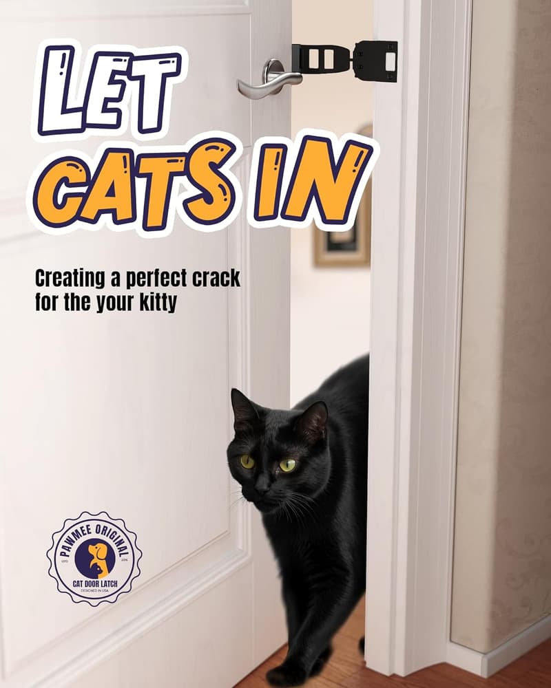 Durable Metal Cat Door Prop with 5 Adjustable Sizes