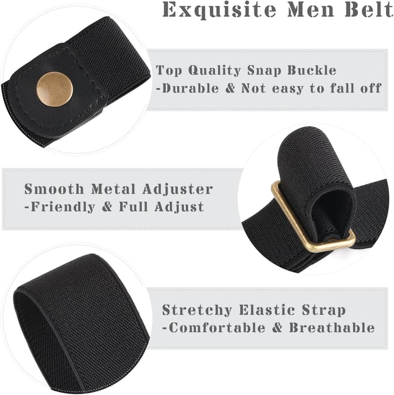 Invisible Elastic Stretch Belt for Men/Women - Gift for Dad