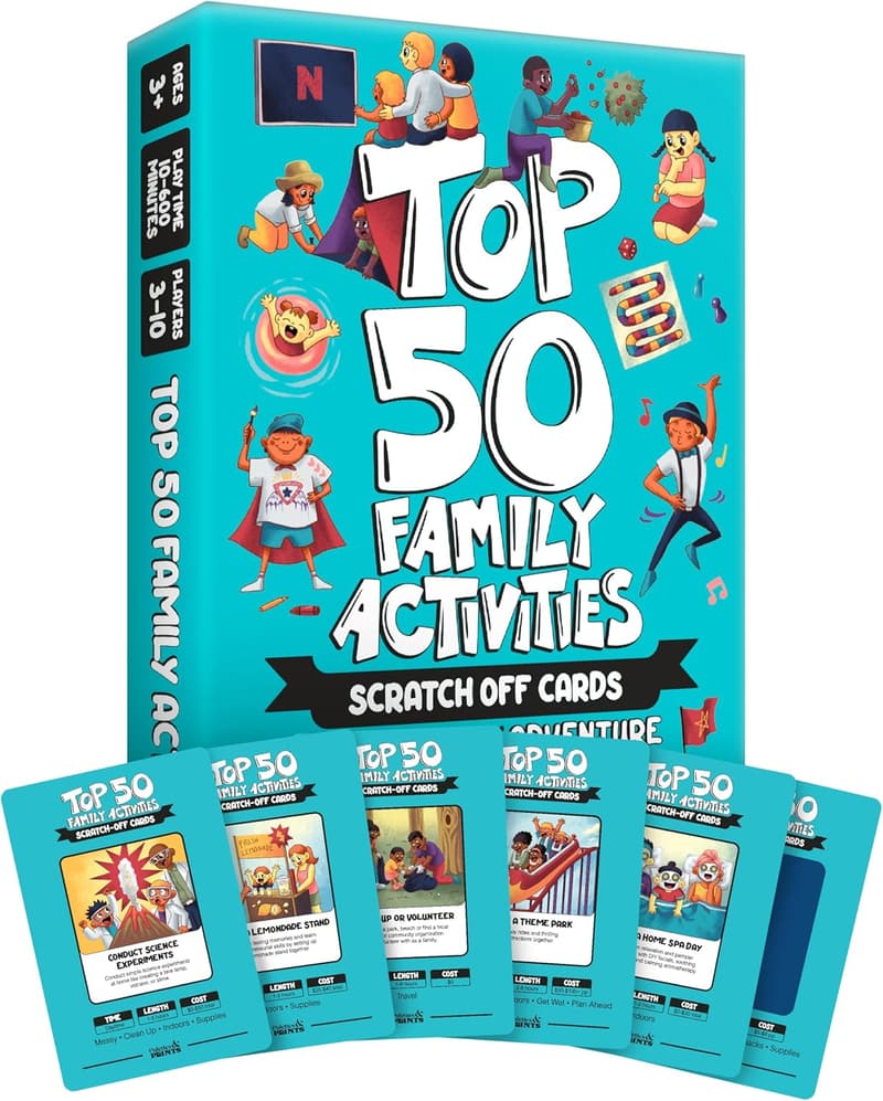 Family Adventure Scratch-Off Cards: 50 Fun Activities for All