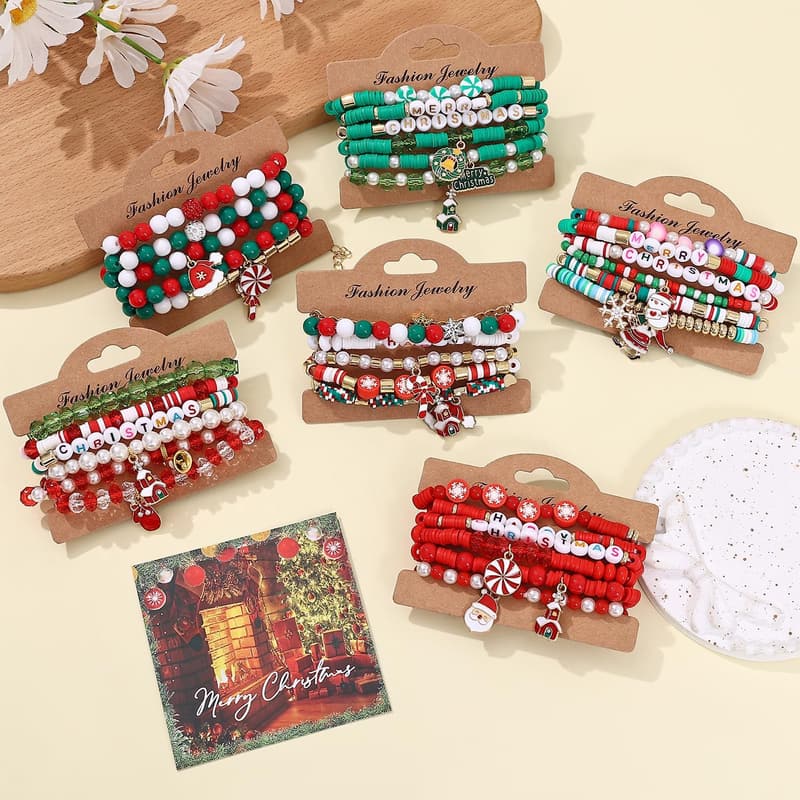 Easter Stackable Friendship Bracelets Set for Women and Teens