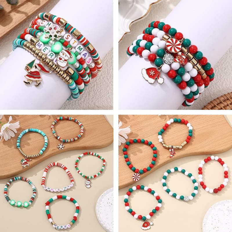 Easter Stackable Friendship Bracelets Set for Women and Teens