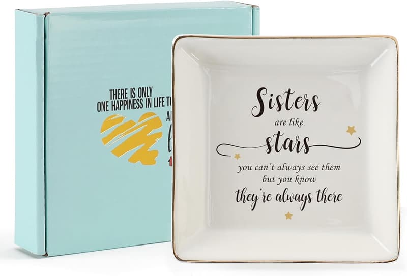 Ceramic Ring Dish Jewelry Tray for Mom & Friends