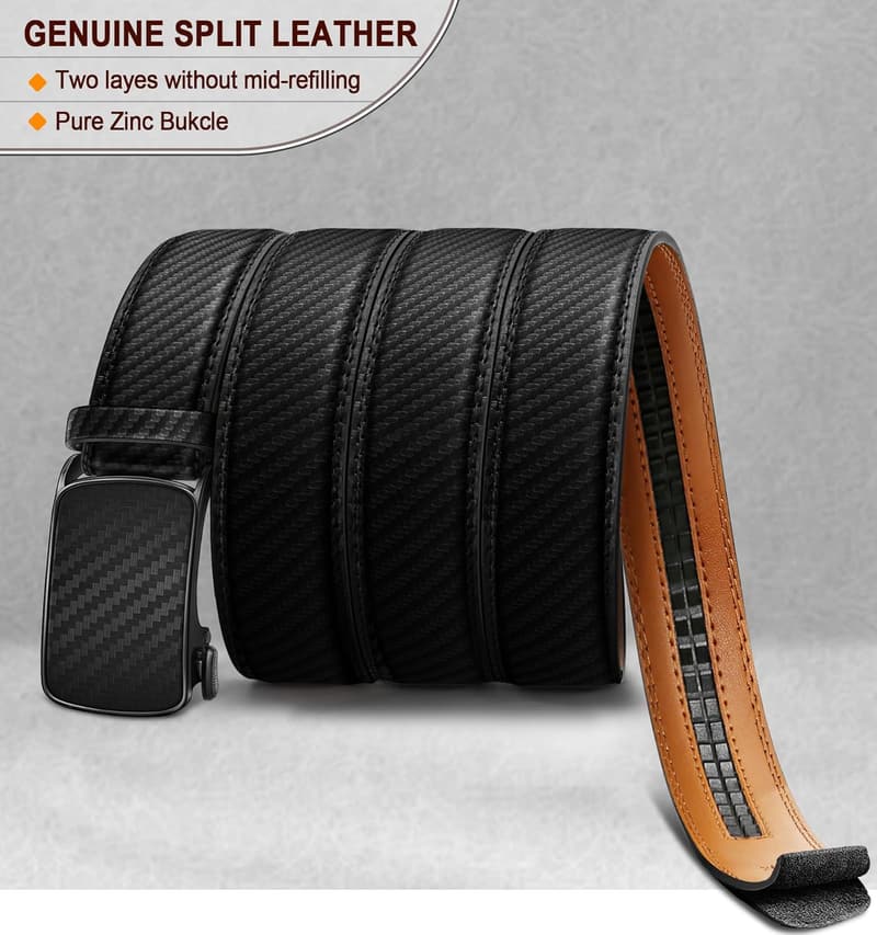 Men's Adjustable Ratchet Belt - Lightweight Click Design