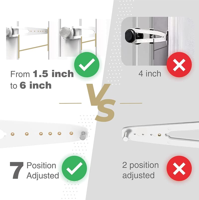 Adjustable Cat Door Latch - Dog-Proof Design, 2 Pack