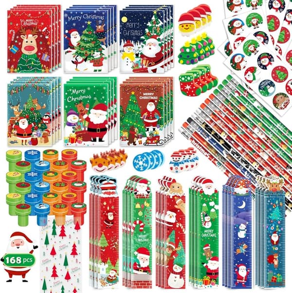 24-Pack Christmas Party Favors for Kids - Stationery Set