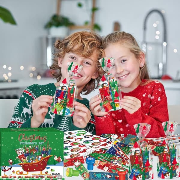 24-Pack Christmas Party Favors for Kids - Stationery Set