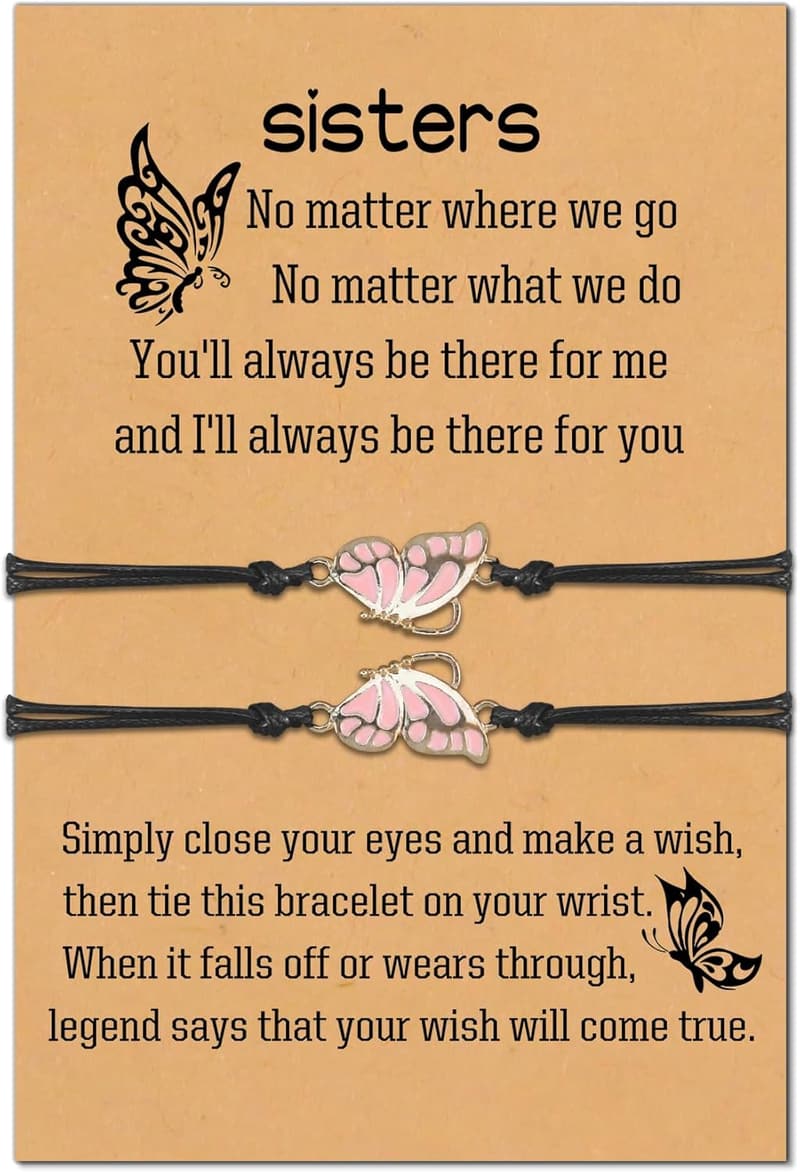 Sisters Birthday Graduation Friendship Matching Bracelets