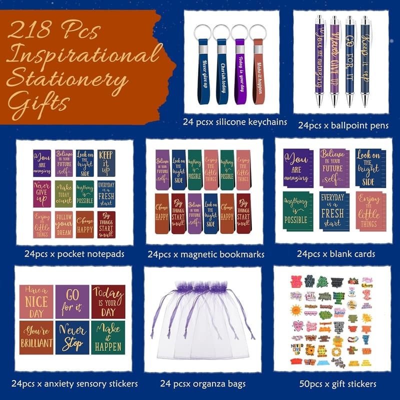 Motivational Stationery Gift Set for Kids and Adults