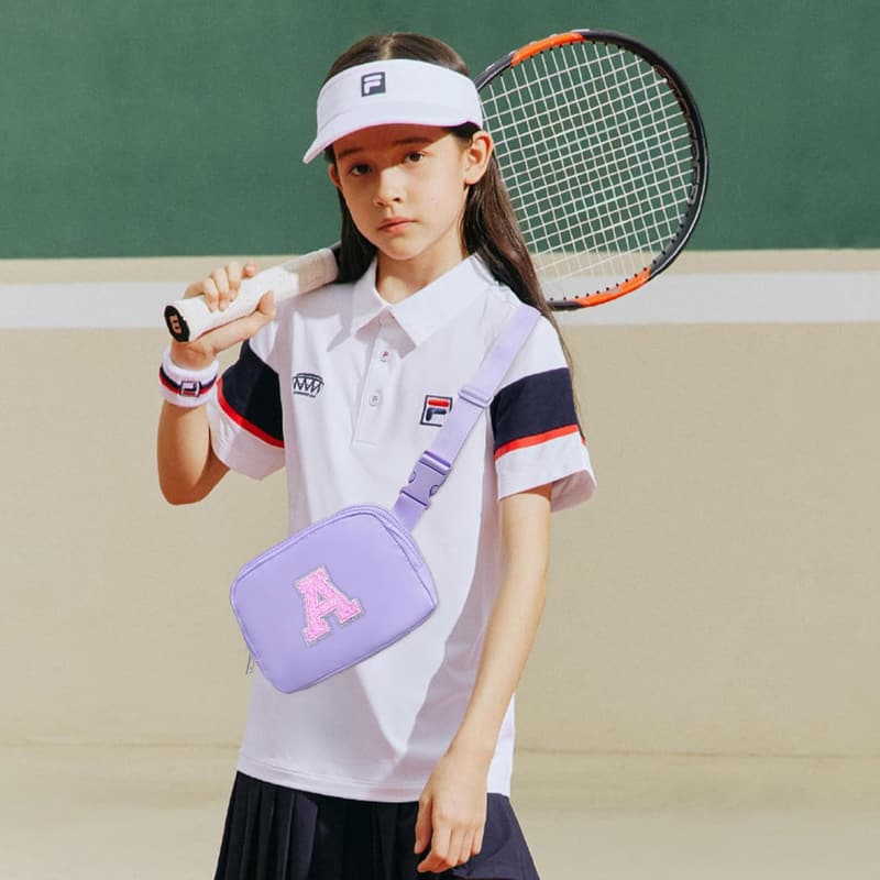 Personalized Purple Initial Fanny Pack for Girls 6-14