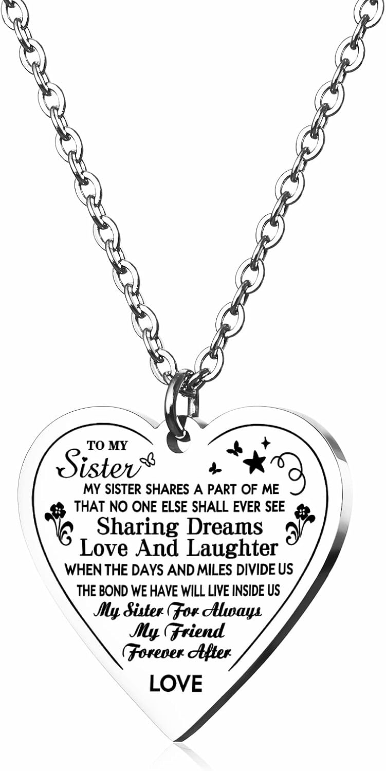 Mother's Day Heart-Shaped Pendant Necklace for Women and Teens
