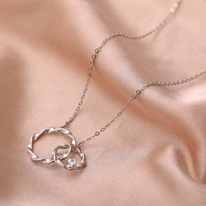 Sterling Silver Infinity Necklace for Sisters - Birthday Gift