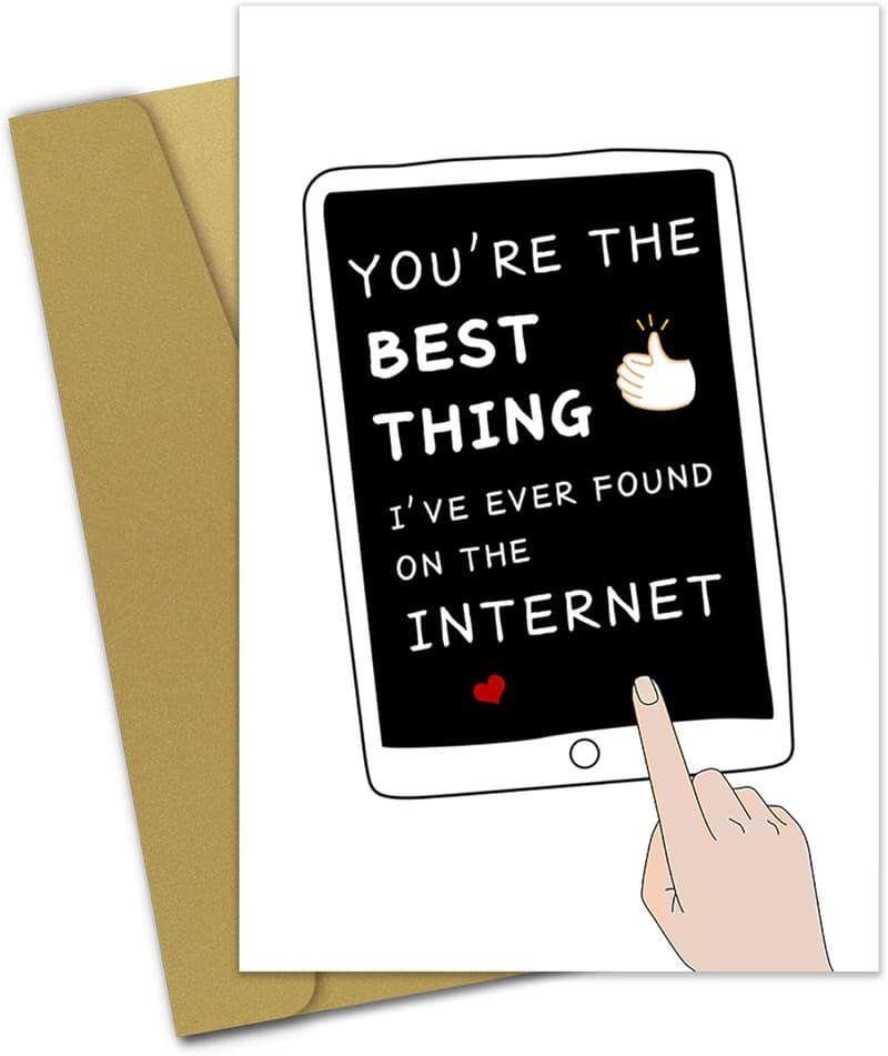 Romantic Anniversary Card for Couples - Funny & Cute Design