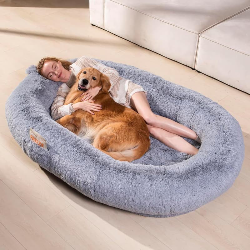 Large Waterproof Human Dog Bed Bean Bag - Grey 74