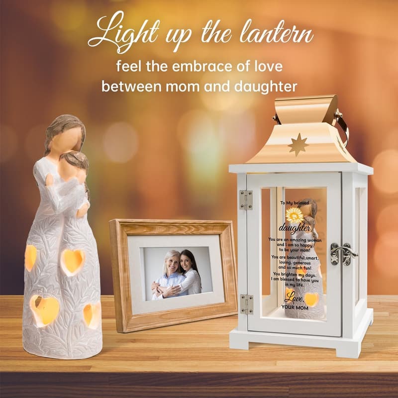 Mother-Daughter Lantern Gift for Daughter's Birthdays & Holidays