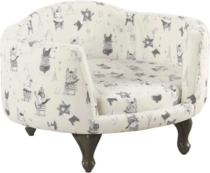 Luxury Upholstered Pet Bed - Round Stain-Resistant Design