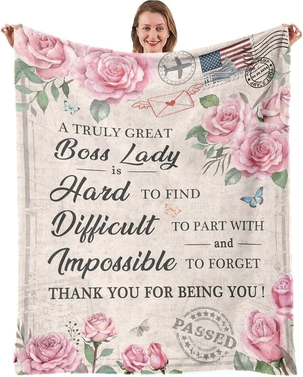 Boss Day Blanket Gift for Women - 50