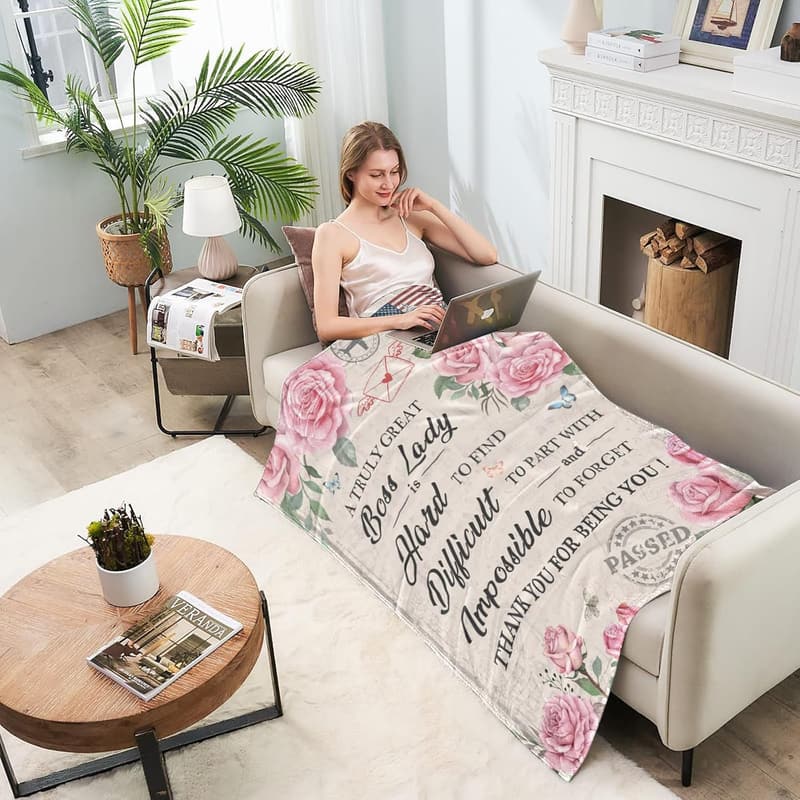 Boss Day Blanket Gift for Women - 50