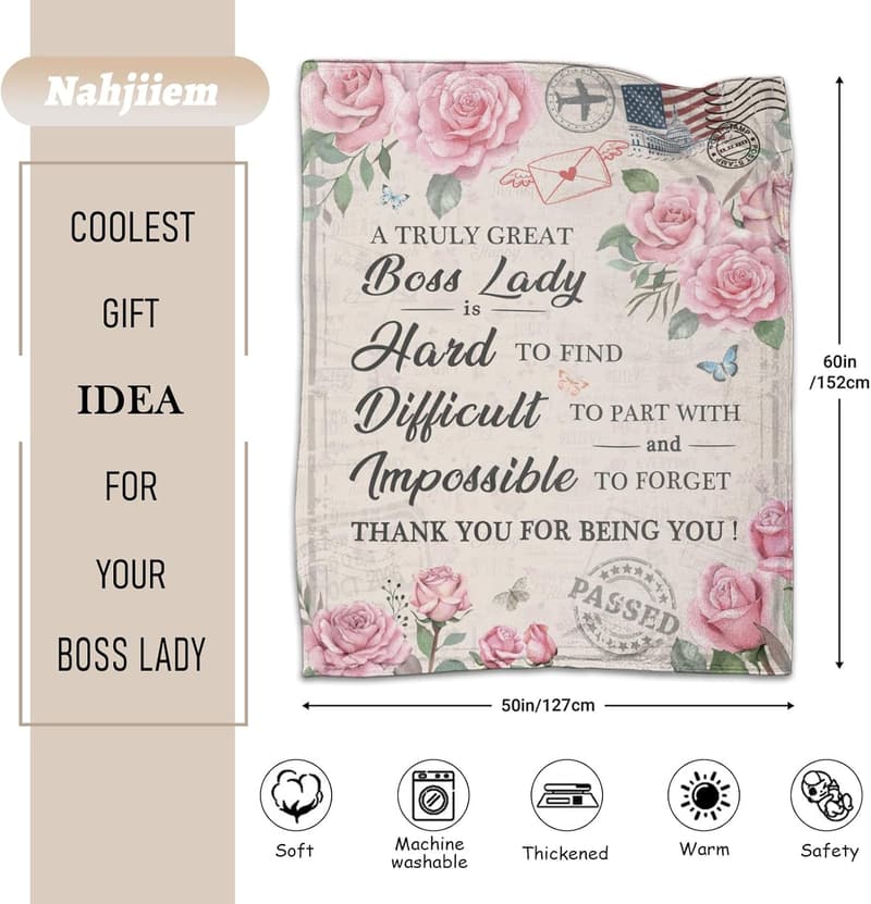 Boss Day Blanket Gift for Women - 50