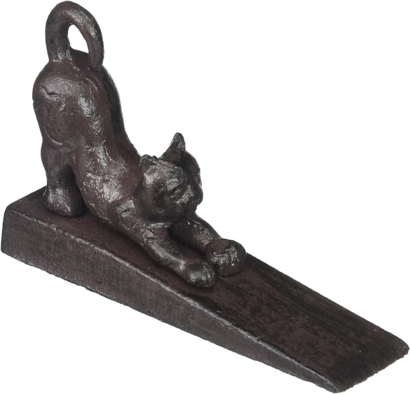 Black Cat Door Stopper - YukaBa Home Stretching Design
