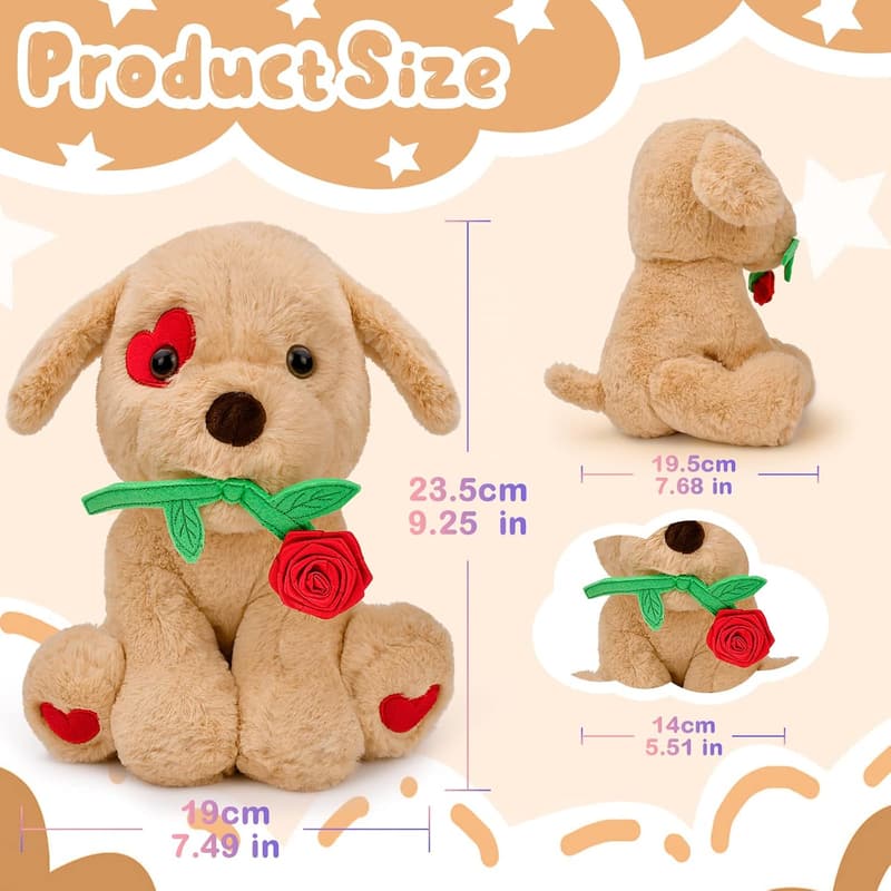 Cute Plush Puppy Stuffed Animal Gift for Birthdays