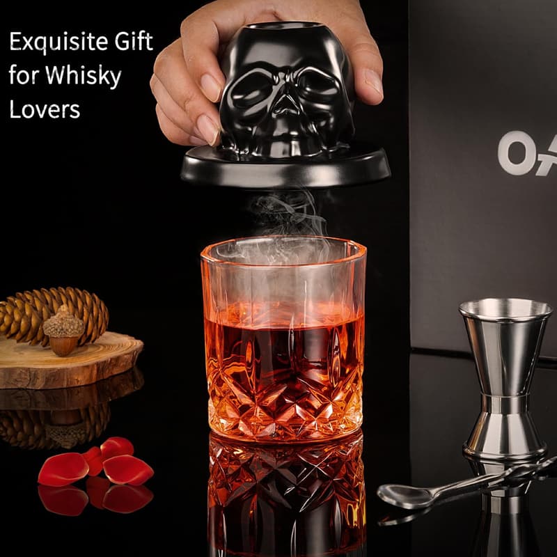 Whiskey Smoker Kit with Wood Chips - Perfect Gift for Men
