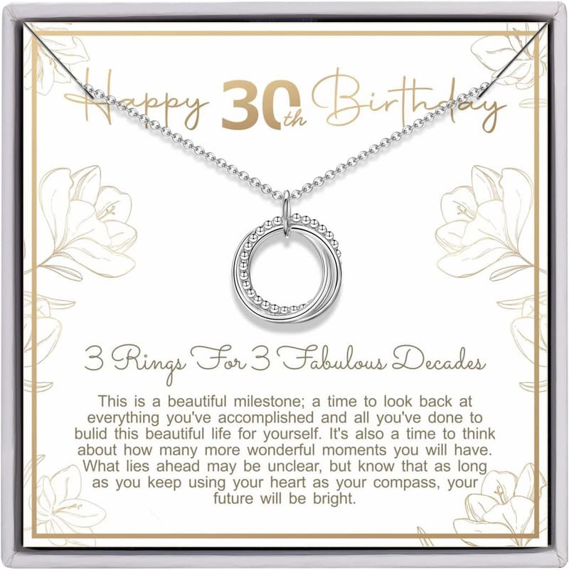 925 Sterling Silver Jewelry for Women's Milestone Birthdays