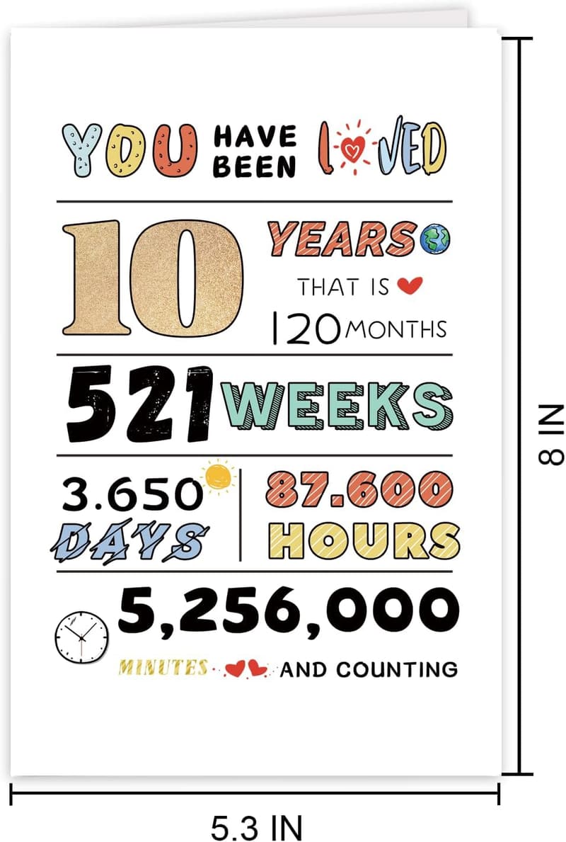 10th Birthday Card for Kids - Fun Designs for Boys & Girls