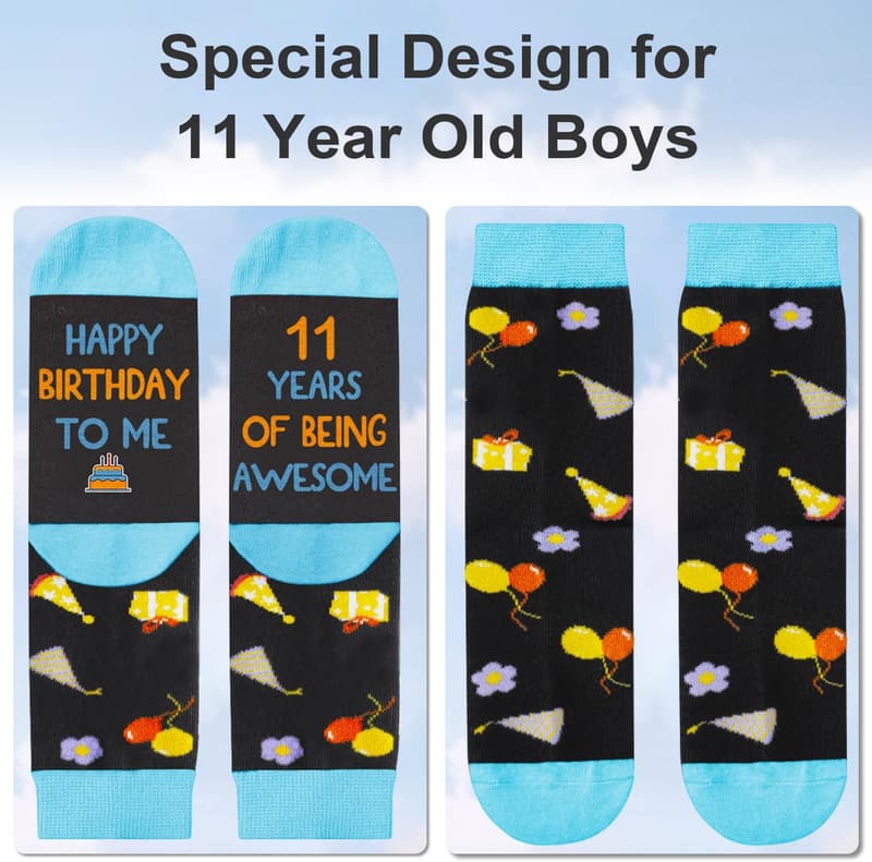 Birthday Sock Gifts for Boys Ages 5-12