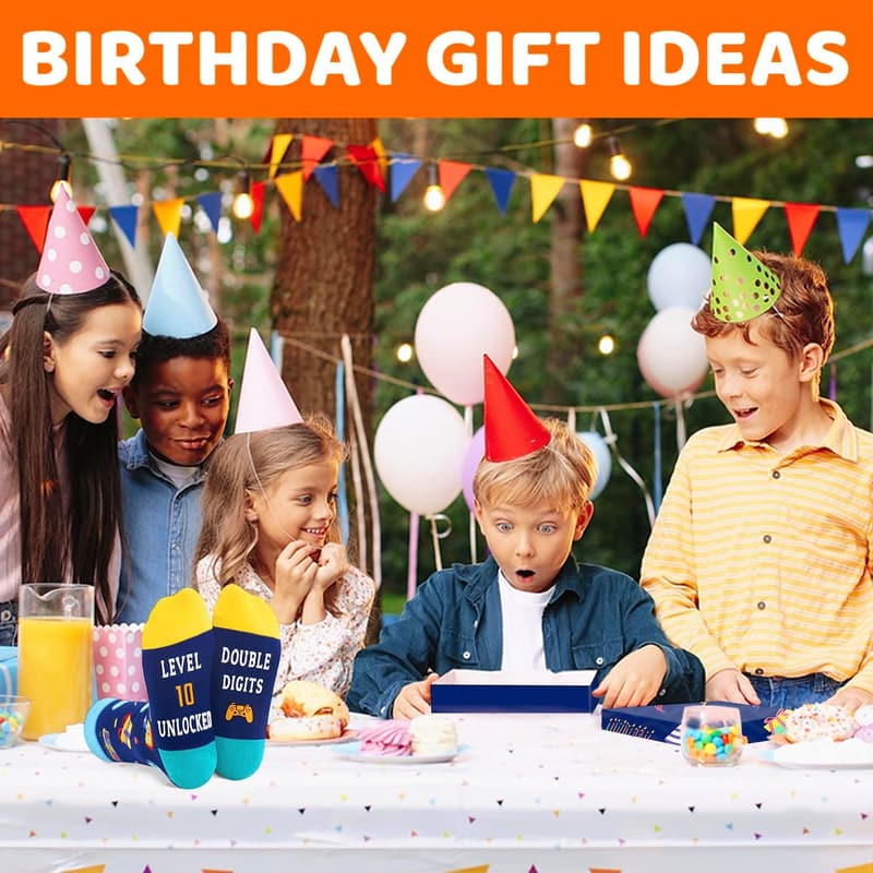 Kids' Birthday Gift - Fun Socks Ages 4-12