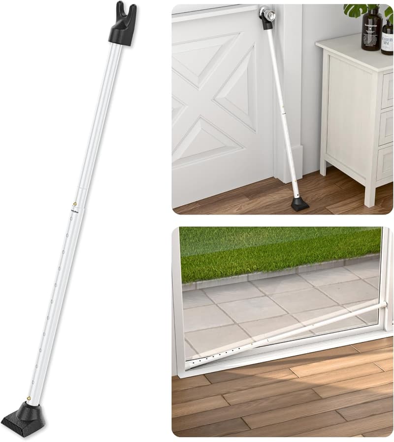 Adjustable Door Security Bar - High Grade Iron for Home Protection