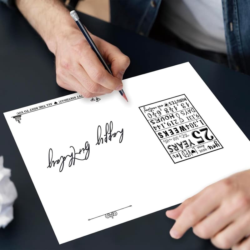 25th Birthday Card for Him or Her - Fun Gift Ideas