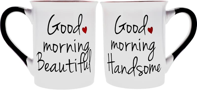 Valentine's Day Couples Coffee Mugs Set - 16oz 