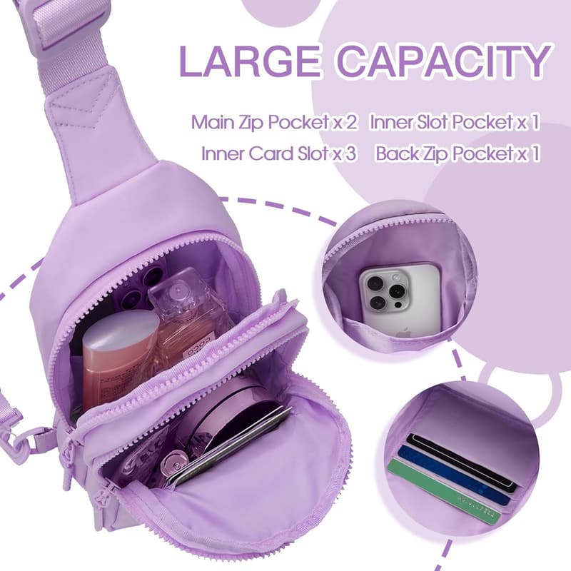 Cute Sling Bag for Girls & Women - Crossbody Fanny Pack Gift