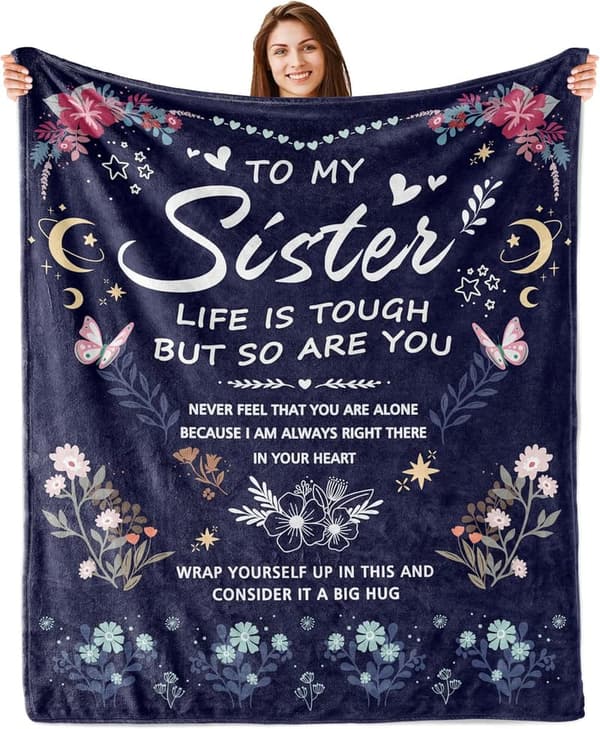 Sister Birthday Blanket Gift - 60