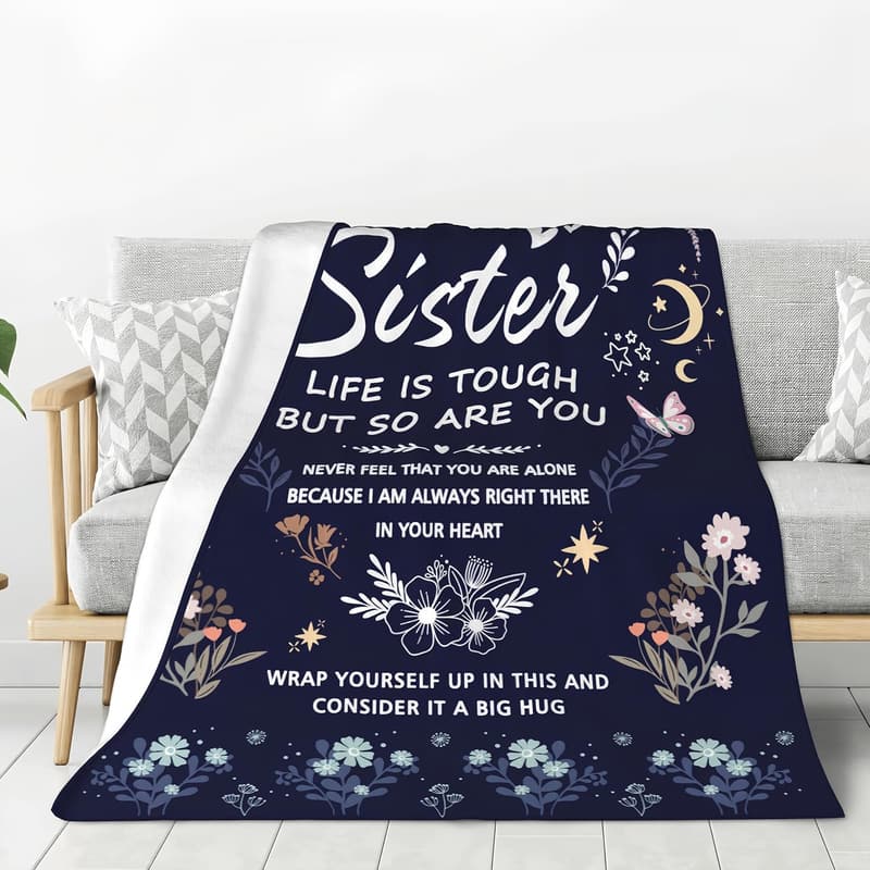 Sister Birthday Blanket Gift - 60