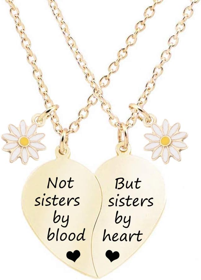 Valentine's Day Split Heart BFF Necklace Set for Women