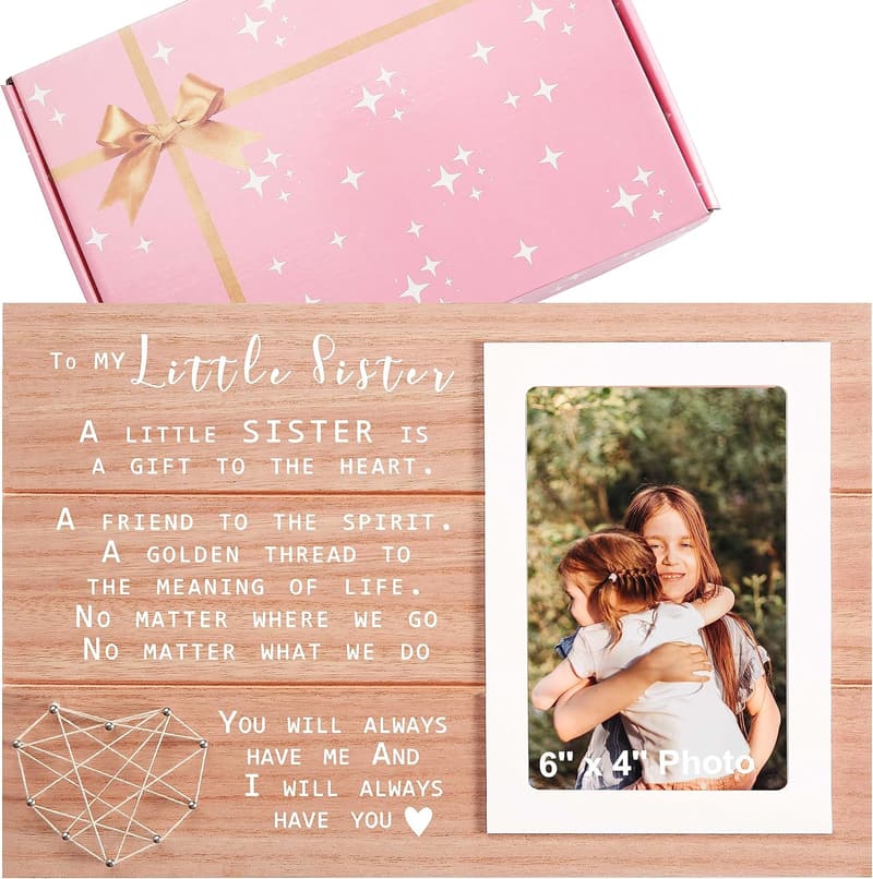 Farewell Gift for Little Sister - Personalized Photo Frame