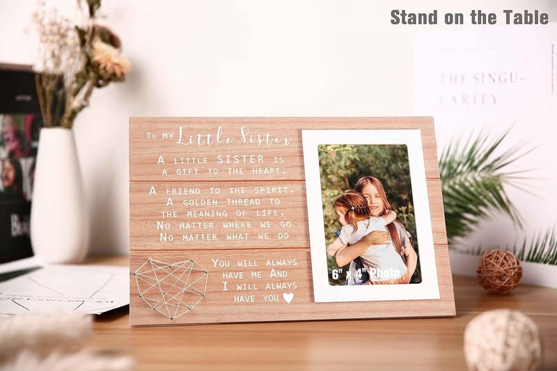 Farewell Gift for Little Sister - Personalized Photo Frame