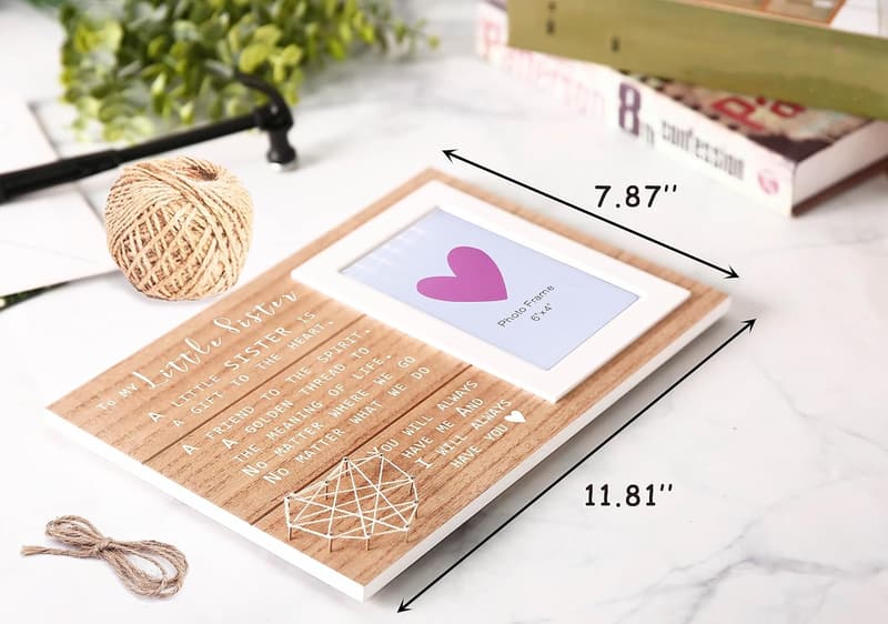 Farewell Gift for Little Sister - Personalized Photo Frame