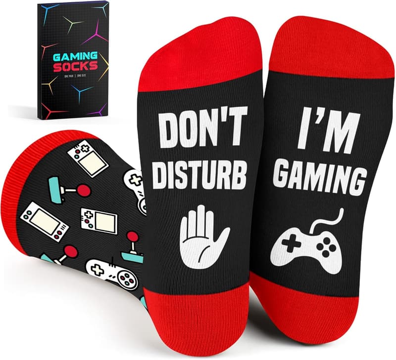 Gaming Socks for Men - Fun Stocking Stuffers for Gamers