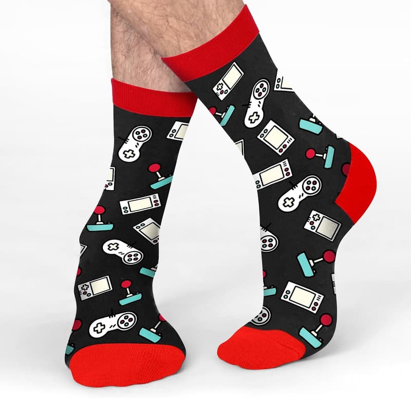Gaming Socks for Men - Fun Stocking Stuffers for Gamers