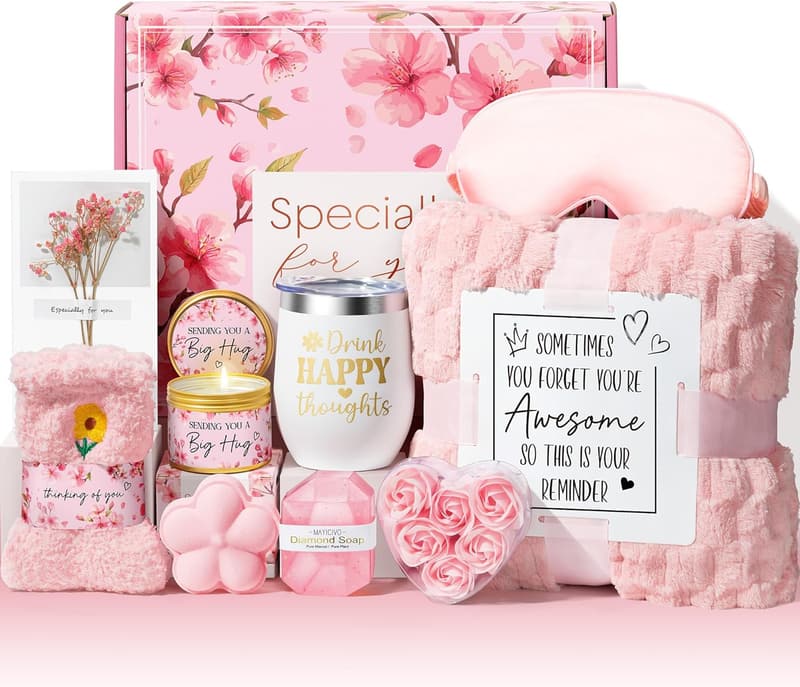 Cherry Blossom Spa Gift Set for Women – Relaxation Care Package