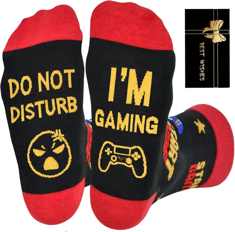Funny Gamer Socks for Teen Boys - Perfect Birthday Gift