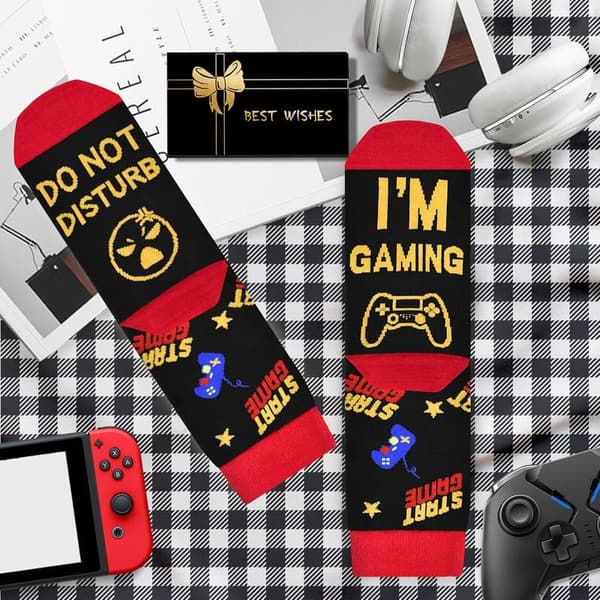 Funny Gamer Socks for Teen Boys - Perfect Birthday Gift