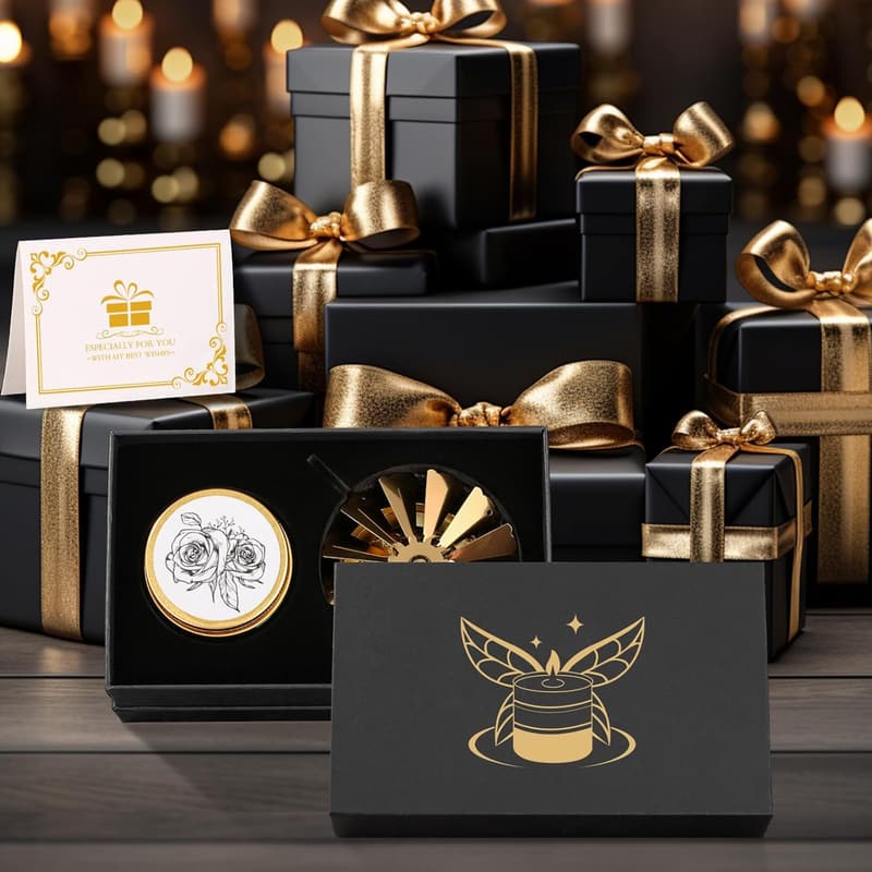 Butterfly Rose Scented Candle Gift for Women - Anniversary & Birthday