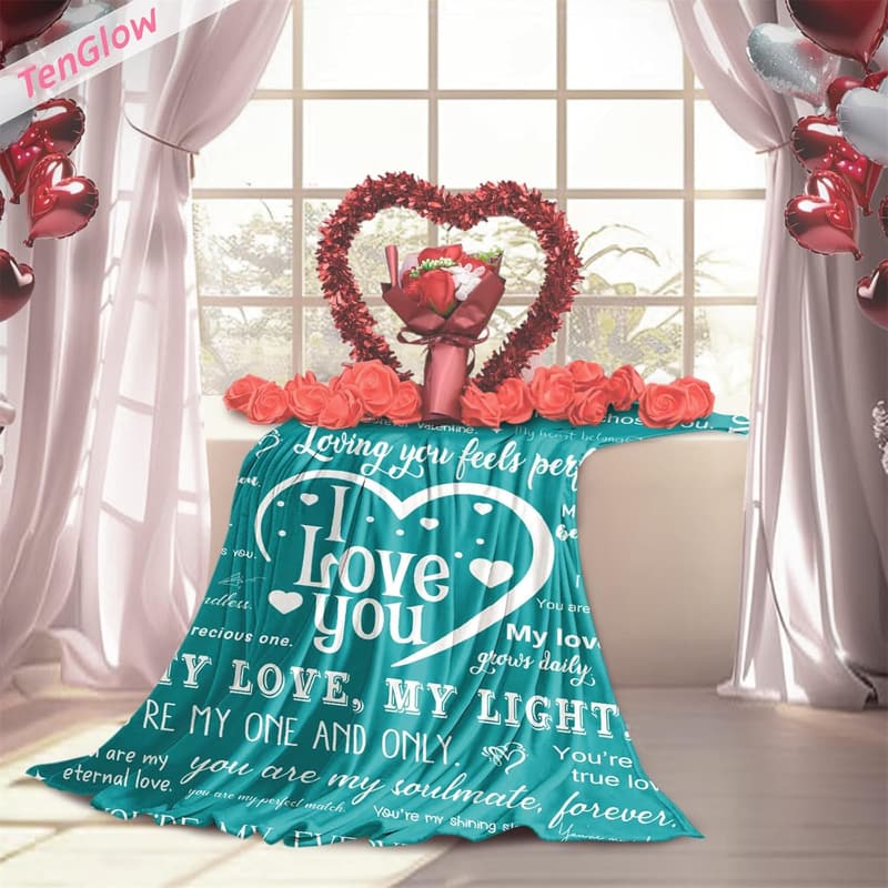Valentine's Day Soft Throw Blanket for Him - 50