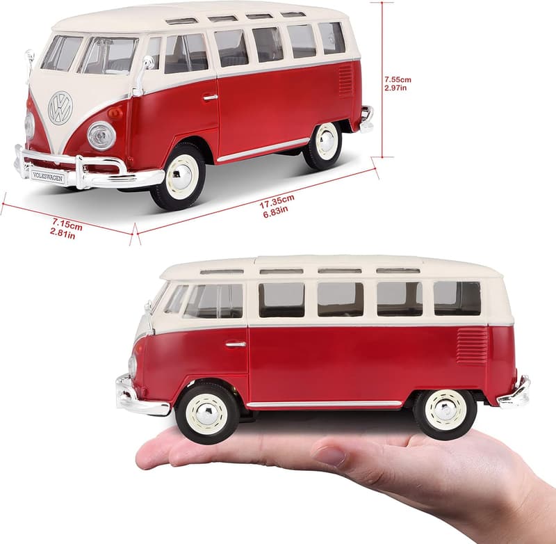VW Bus Samba Model 1:25 - Collectible Diecast Car