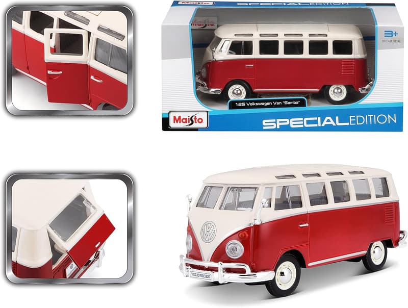 VW Bus Samba Model 1:25 - Collectible Diecast Car