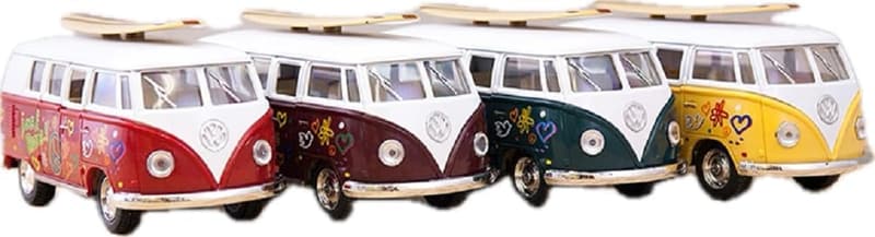 1962 Volkswagen Classic Bus Die Cast Model Toy Van, 1:32 Scale