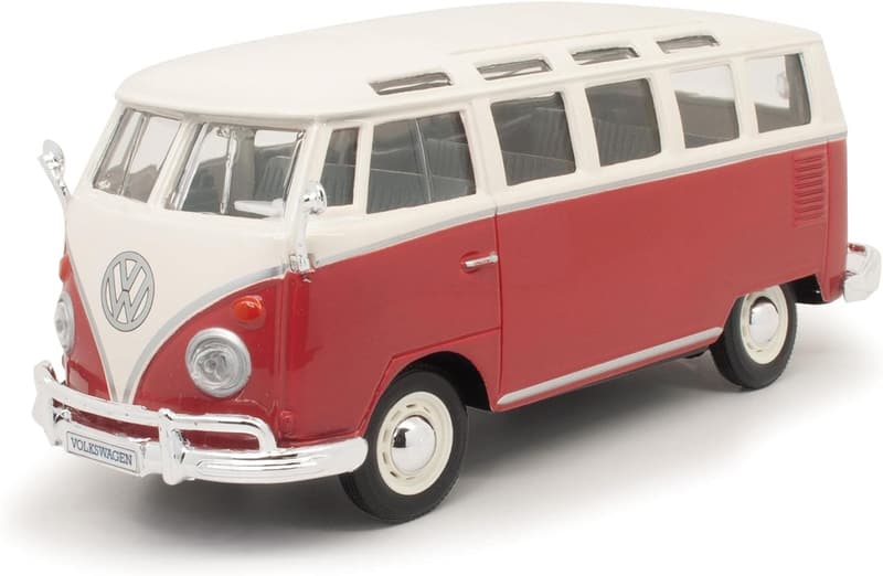 Volkswagen Samba Bus Diecast Model Toy Car - 1/25 Scale